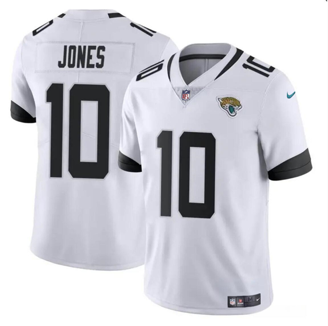 Men's Jacksonville Jaguars #10 Mac Jones White Vapor Untouchable Limited Football Stitched Jersey - Click Image to Close